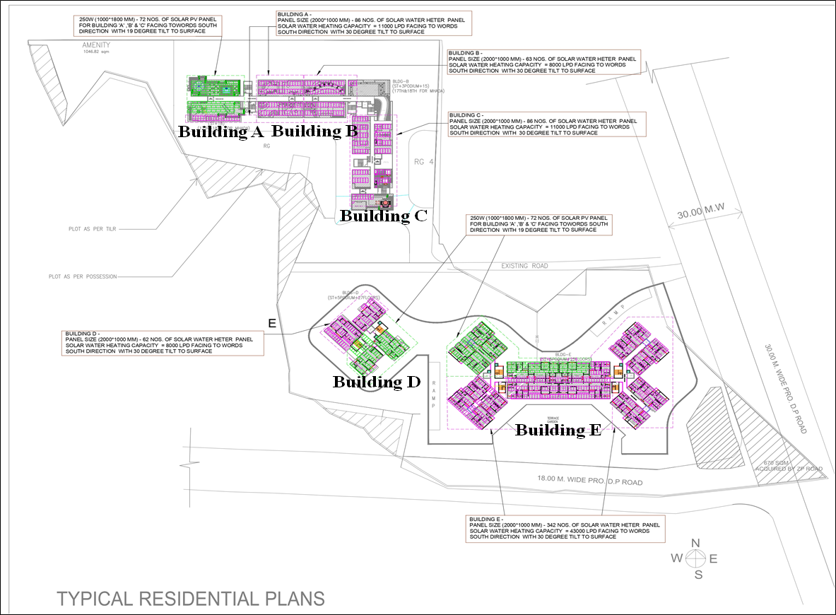 Fig 4 Typical layout building plan ( in Example 2)